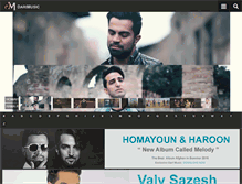 Tablet Screenshot of darimusic.com